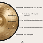 Handpan Doré Satiné