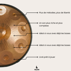 Handpan Doré Ambré