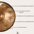 Handpan Doré Cuivré