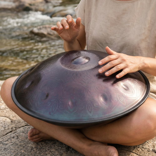 HANDPAN 9-10-12 NOTES BLEU IRISÉ