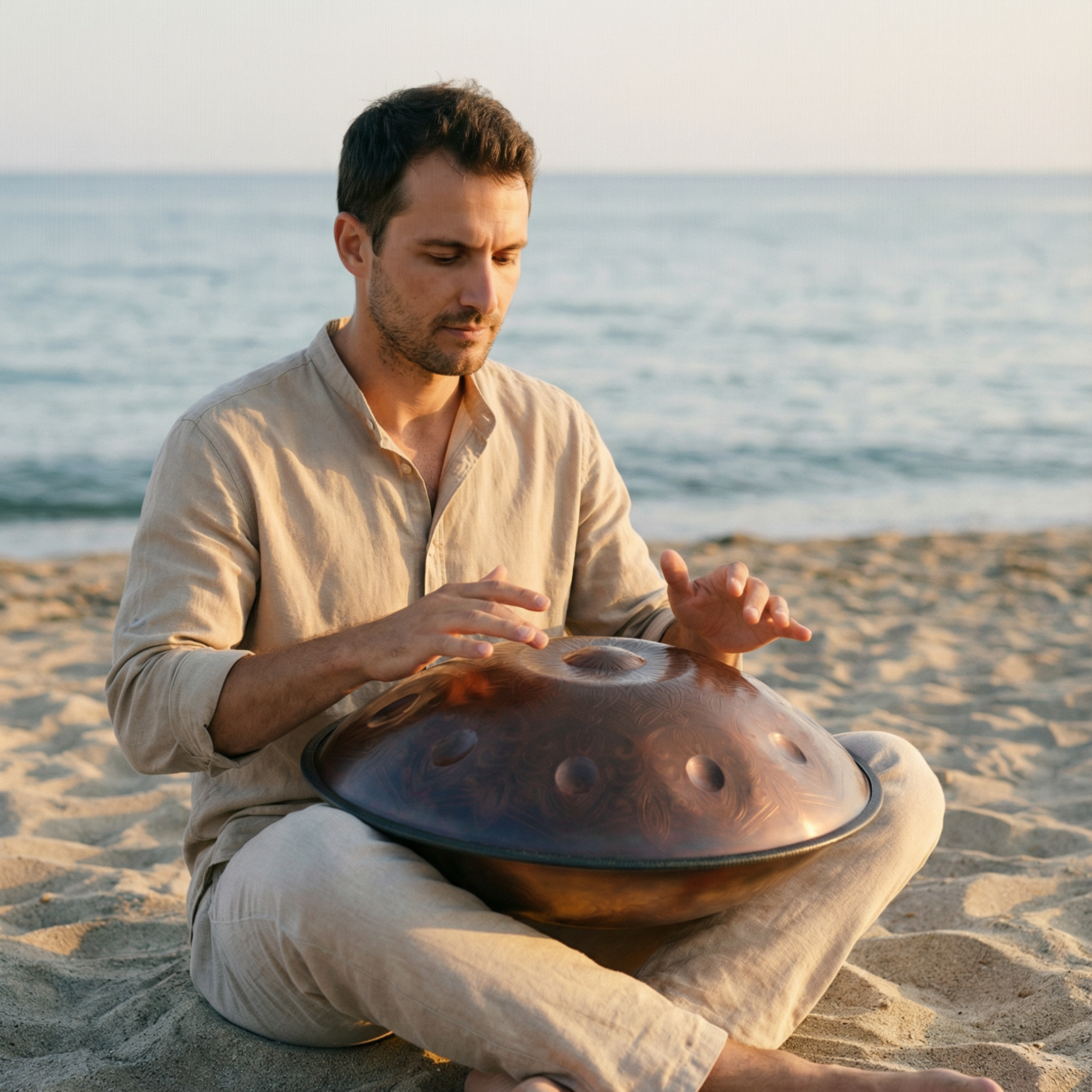 HANDPAN 9-10-12 NOTES BRUN CUIVRÉ