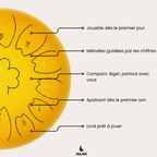 Tongue Drum 13 notes 12 pouces