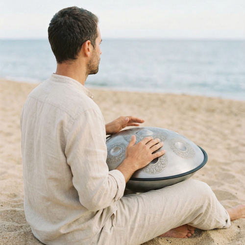 HANDPAN 9-10-12 NOTES ARGENT DORÉ