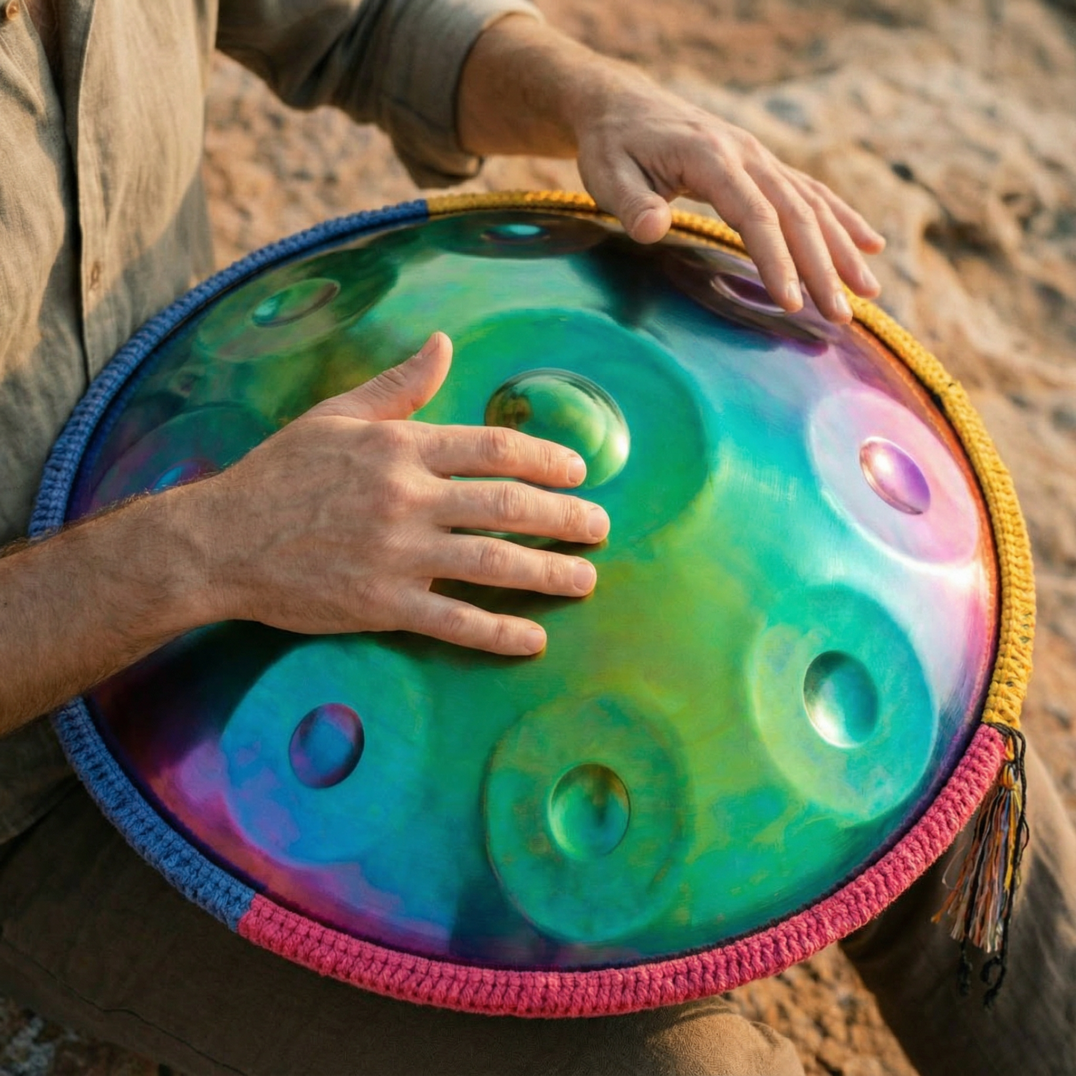 HANDPAN 9-10-12 NOTES ARC-EN-CIEL IRISÉ