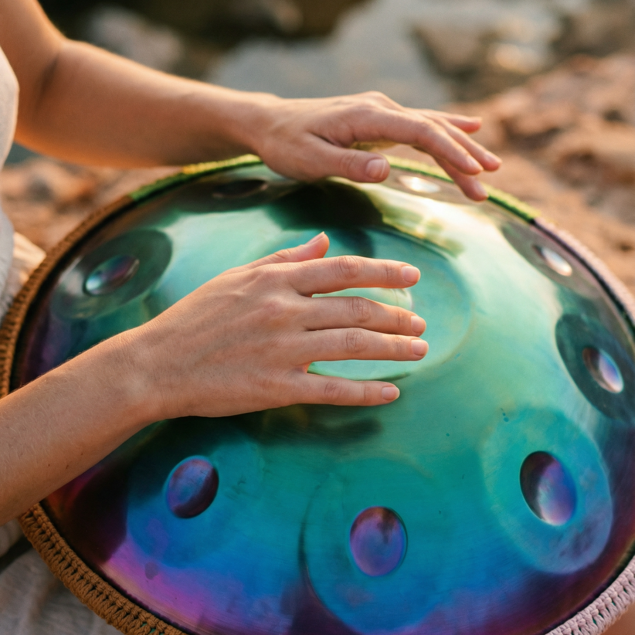 HANDPAN 9-10-12 NOTES MULTICOLORE IRISÉ