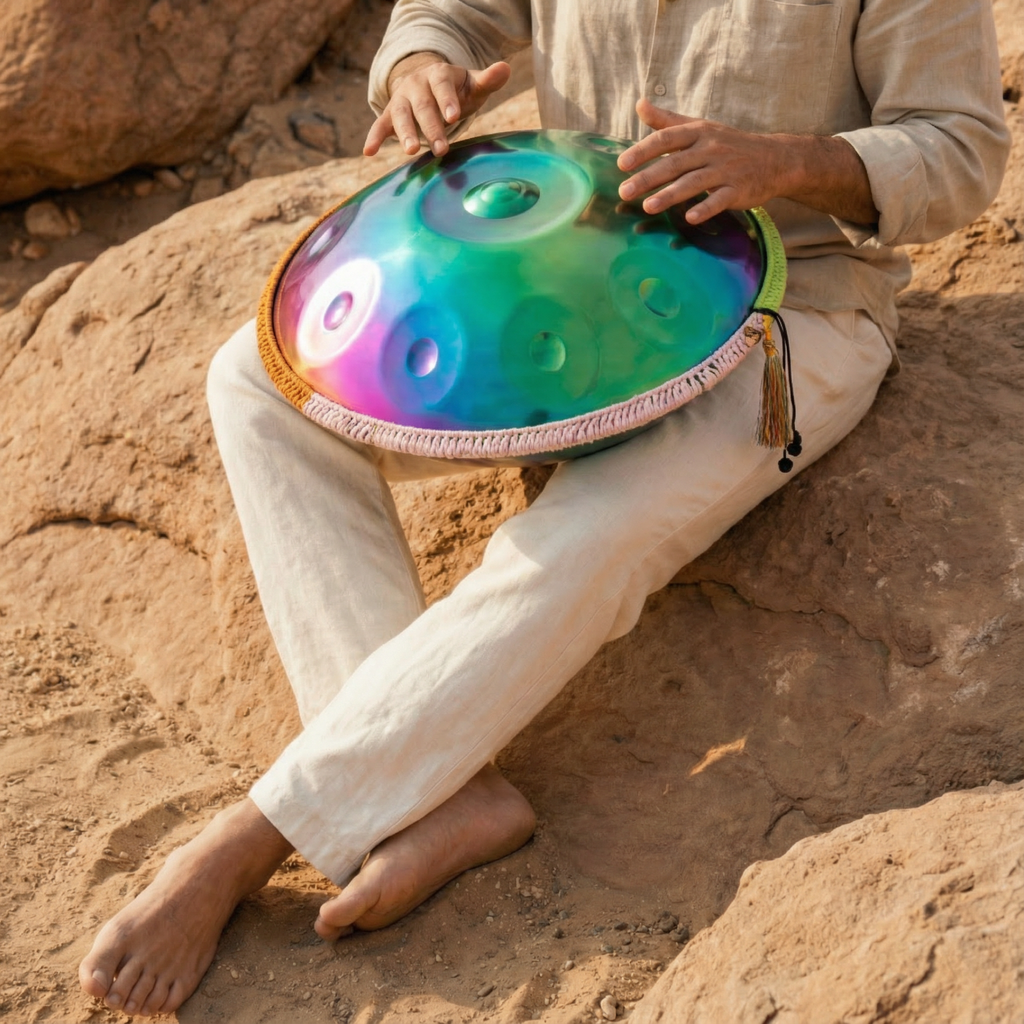 HANDPAN 9-10-12 NOTES MULTICOLORE IRISÉ