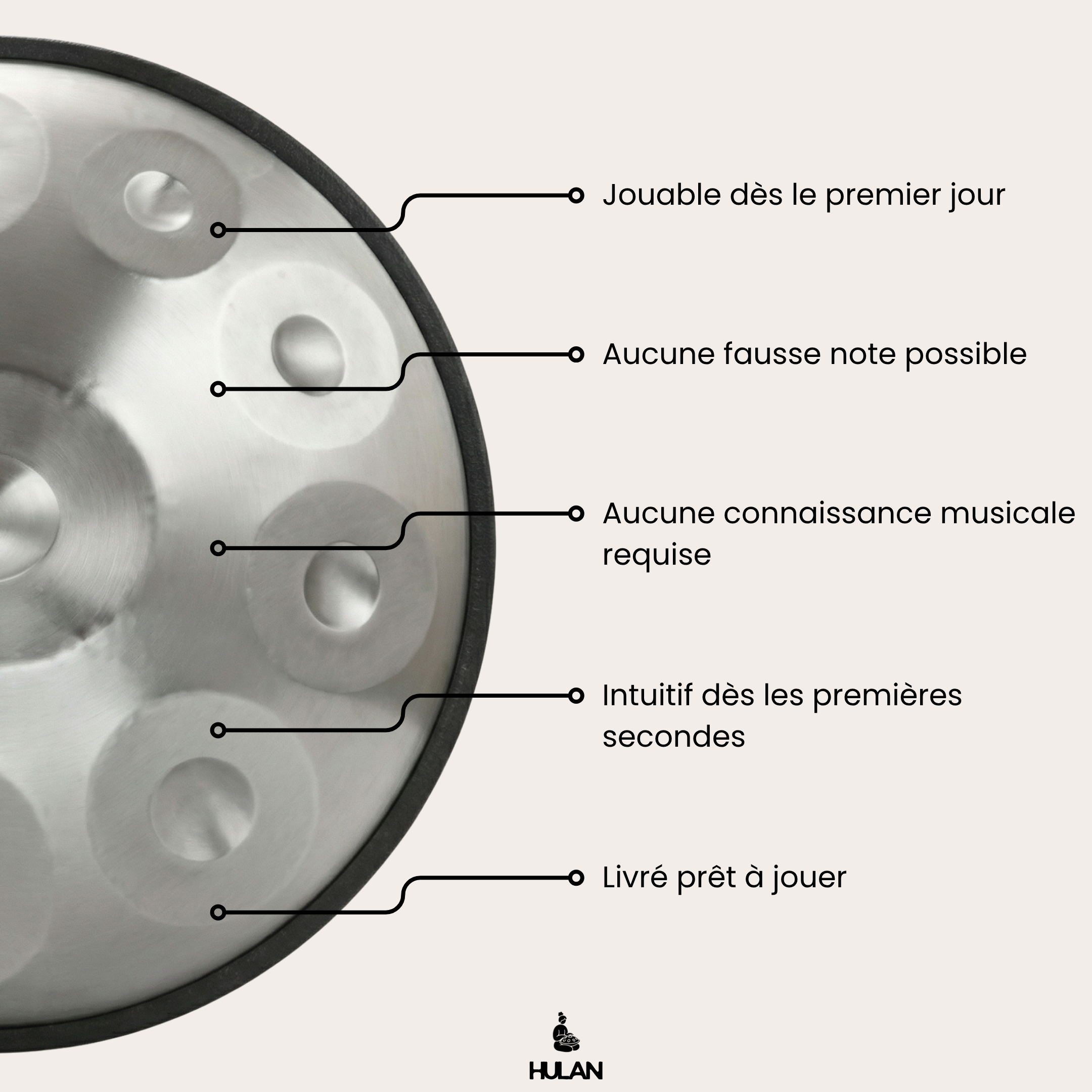Handpan Argent