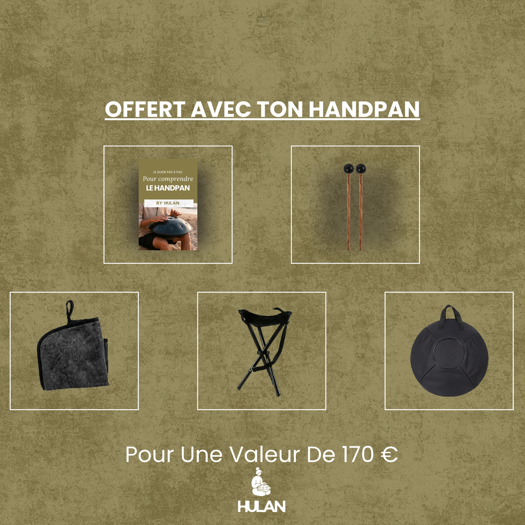 HANDPAN 9-10-12 NOTES ARGENT DORÉ