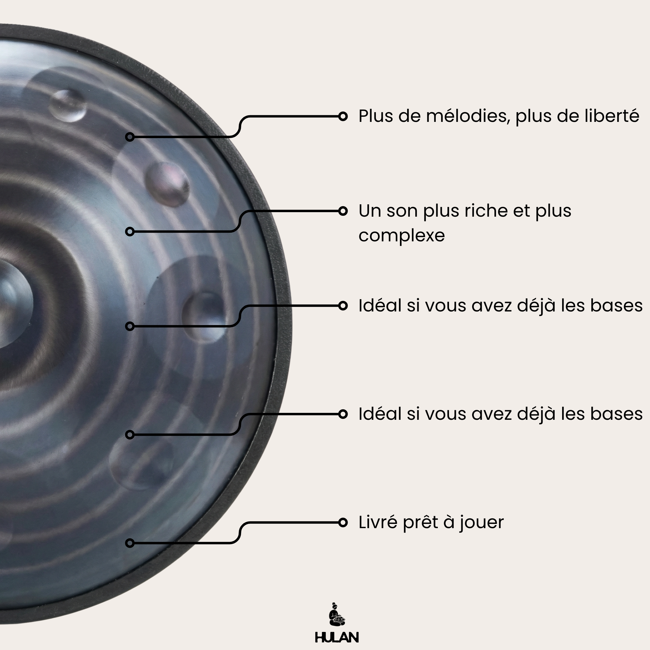 Handpan Bleu Graphite