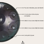 Handpan Bleu Irisé